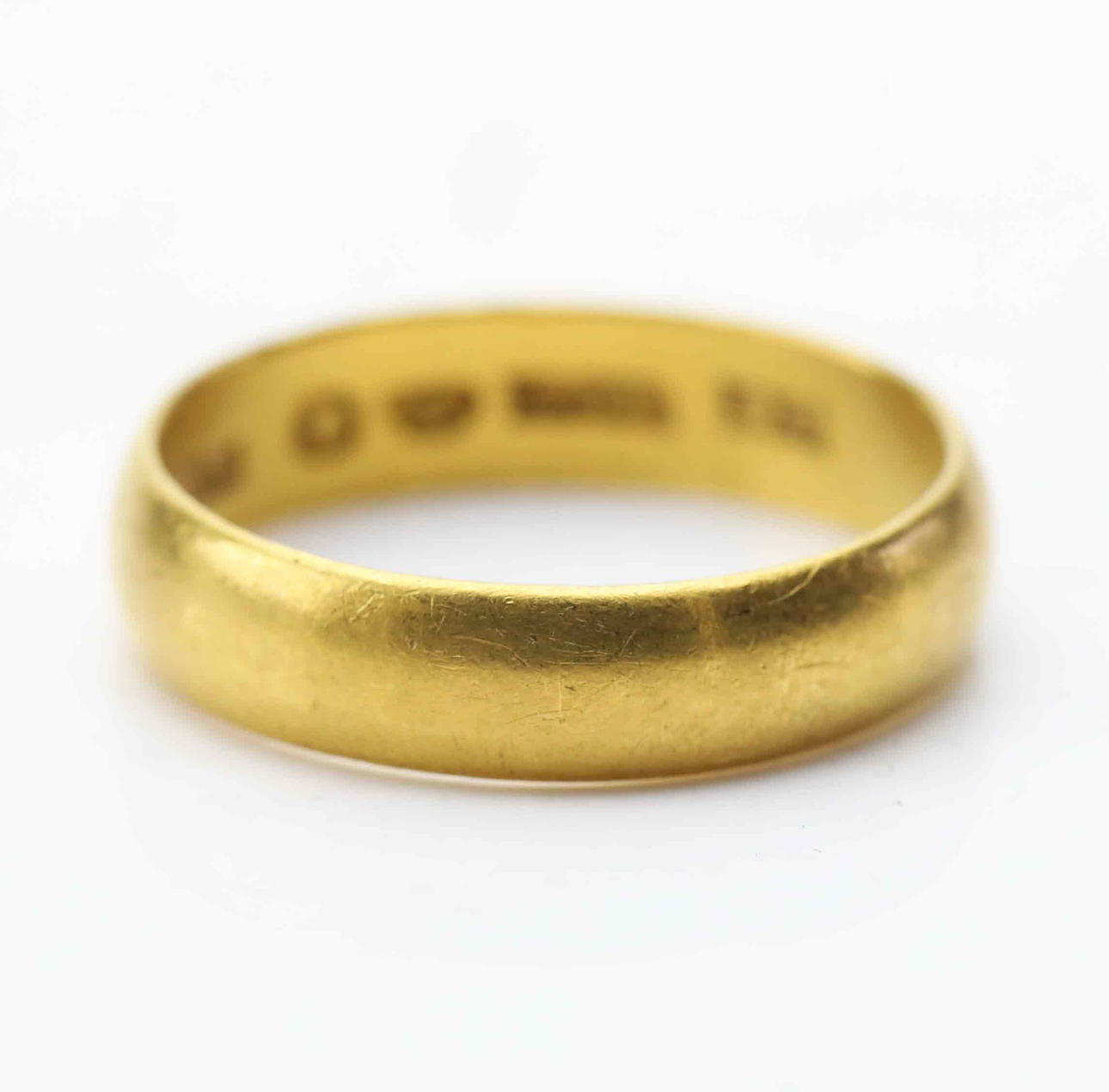 RING, Gold 23K, smooth model, Stockholm, 1918.