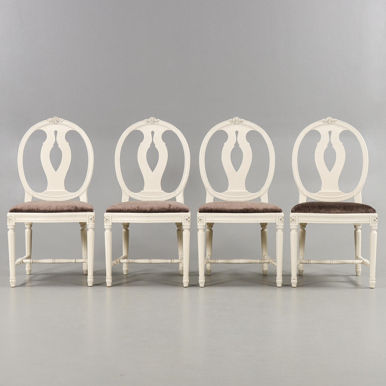 CHAIRS 4 pieces, Gustavian style.