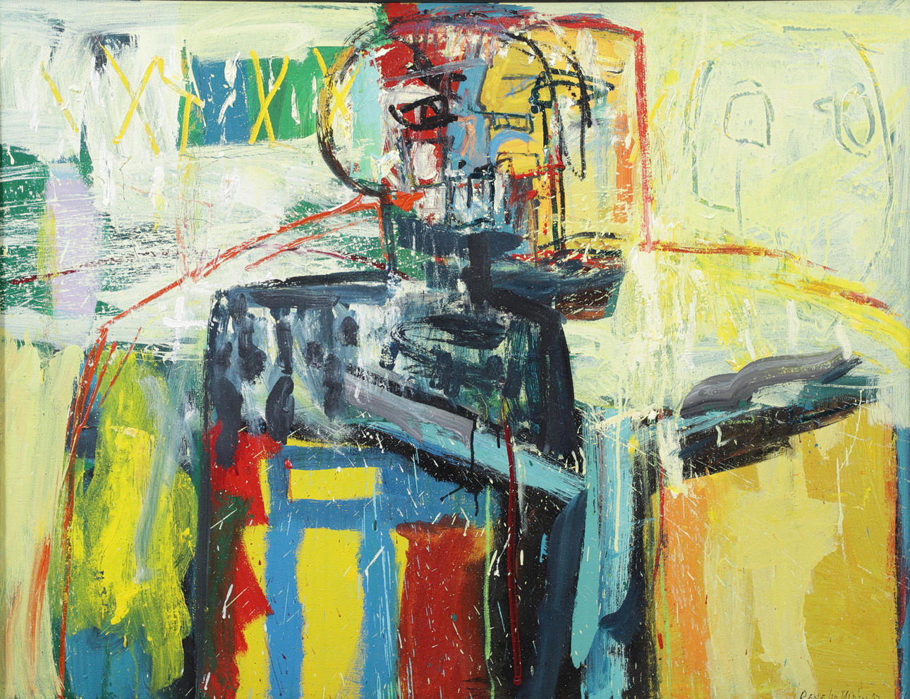 RENE´ MARIN. oil on canvas, signed, dated -97.