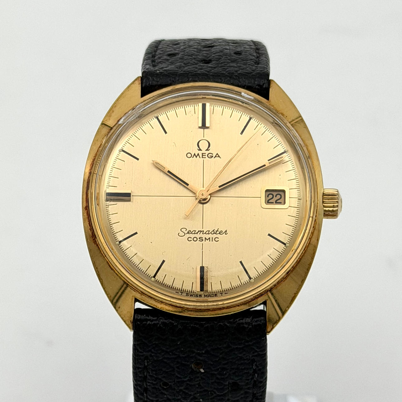 OMEGA, Seamaster Cosmic, armbandsur, gulddoublé.