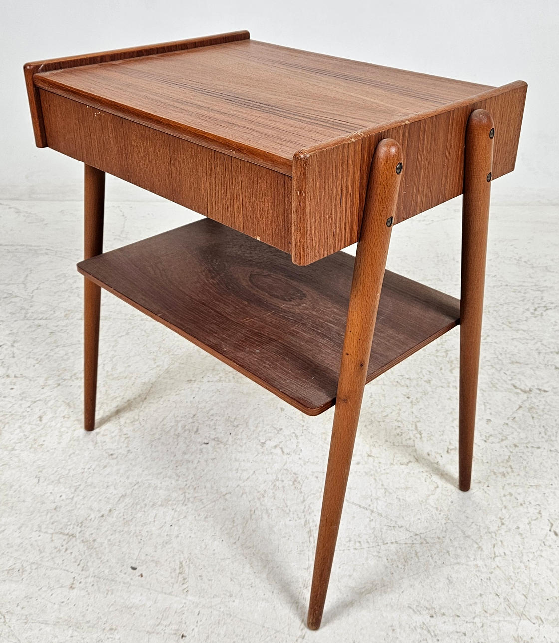 A 1950s/60s bedside table.