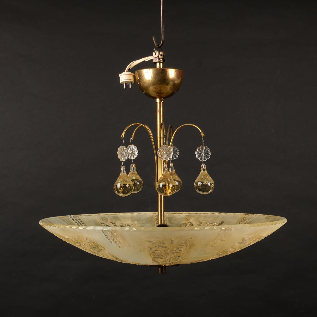 A glass plafond, Flygsfors, 1940s.