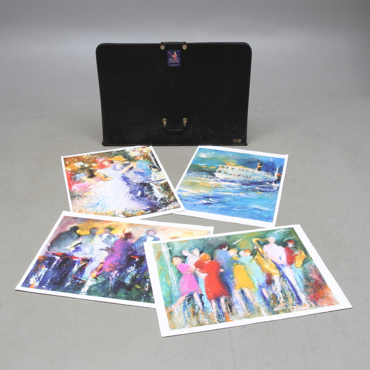 KARL-ERIK HÖGLUND. 4 st Giclée Fine Art-blad, signerade, dedikerade samt numrerade.