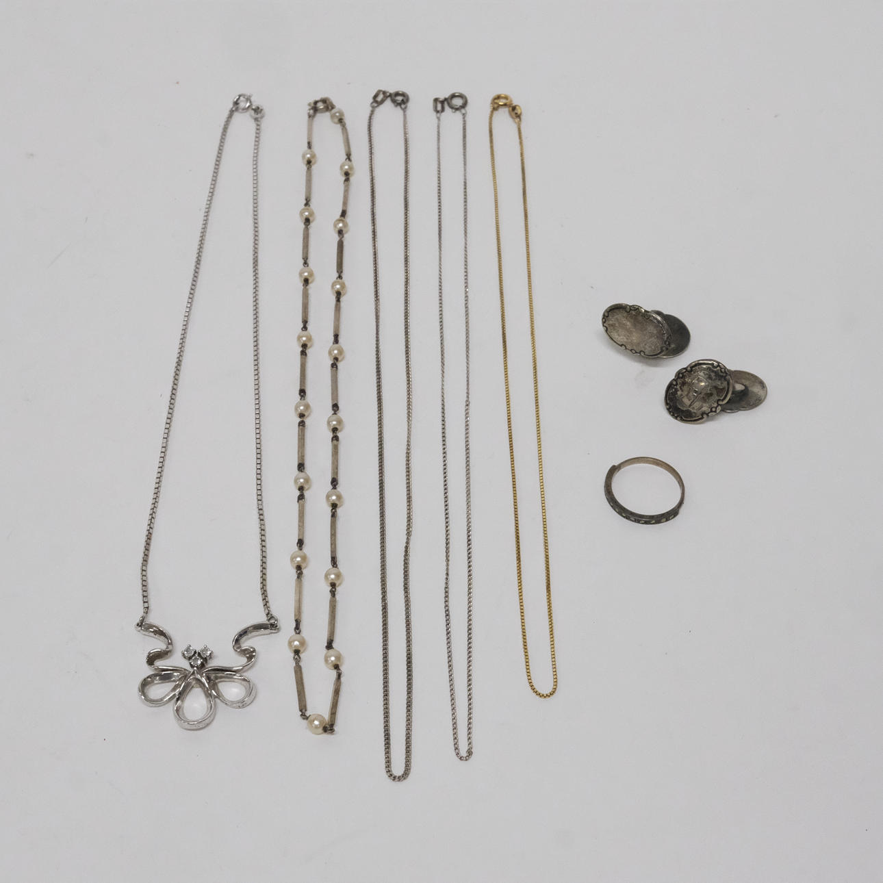 SMYCKEN, SILVER, 7 DELAR.