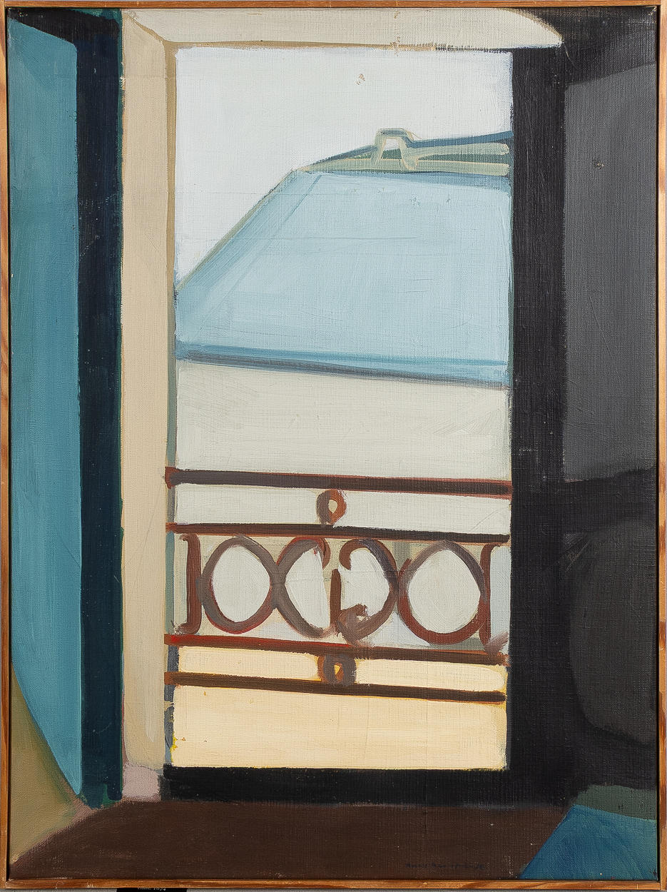 BERTIL BERNTSSON. View, oil on canvas.