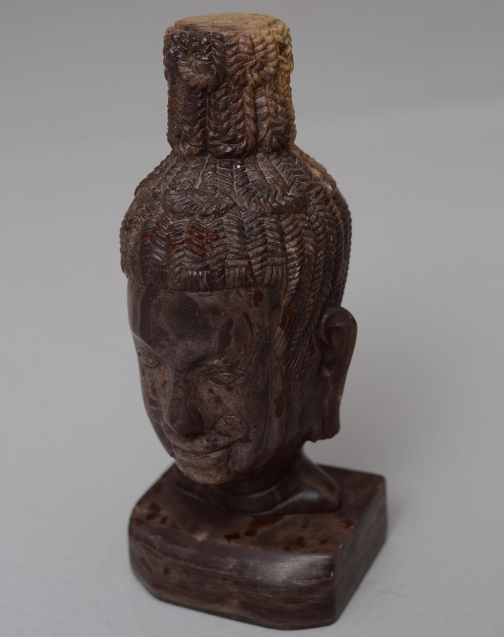 SKULPTUR, huvud, sten.