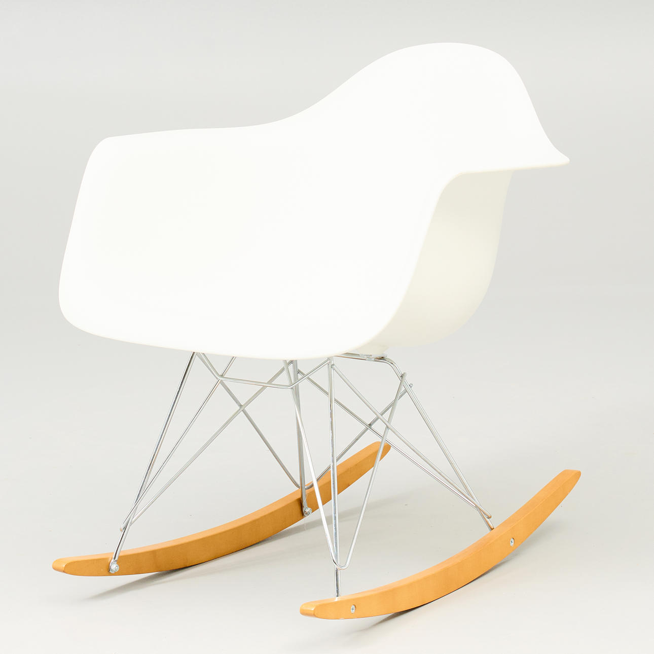 CHARLES & RAY EAMES. Rocking chair, "Eames plastic armchair", Vitra. Labelled.