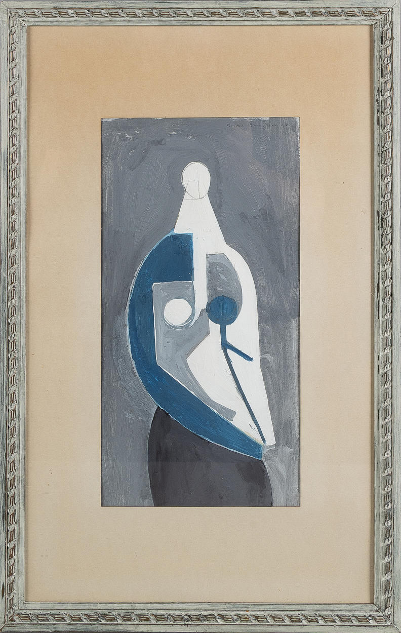 BERTIL BERNTSSON. Figure composition, gouache on paper.