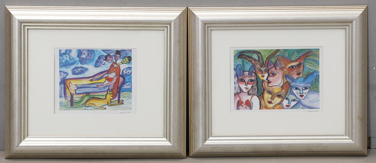 ULRICA HYDMAN-VALLIEN. Prints, 2 pcs.