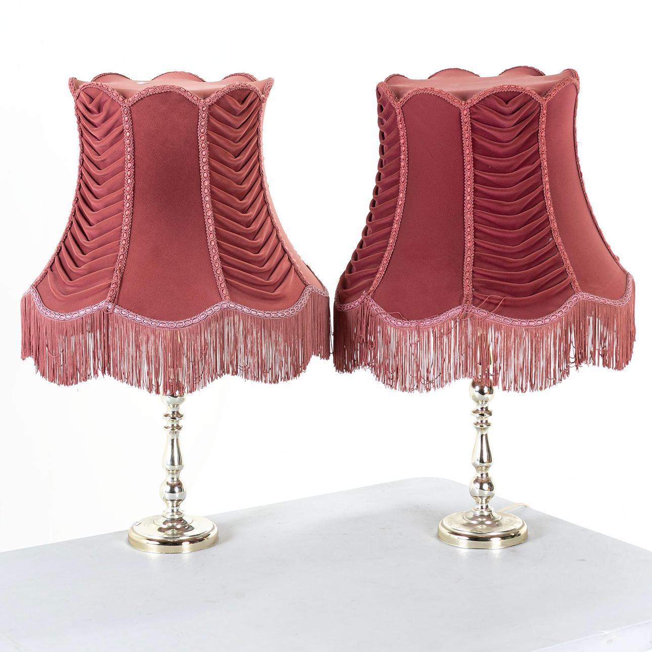 BORDSLAMPOR, ett par, 1900-talets andra hälft.