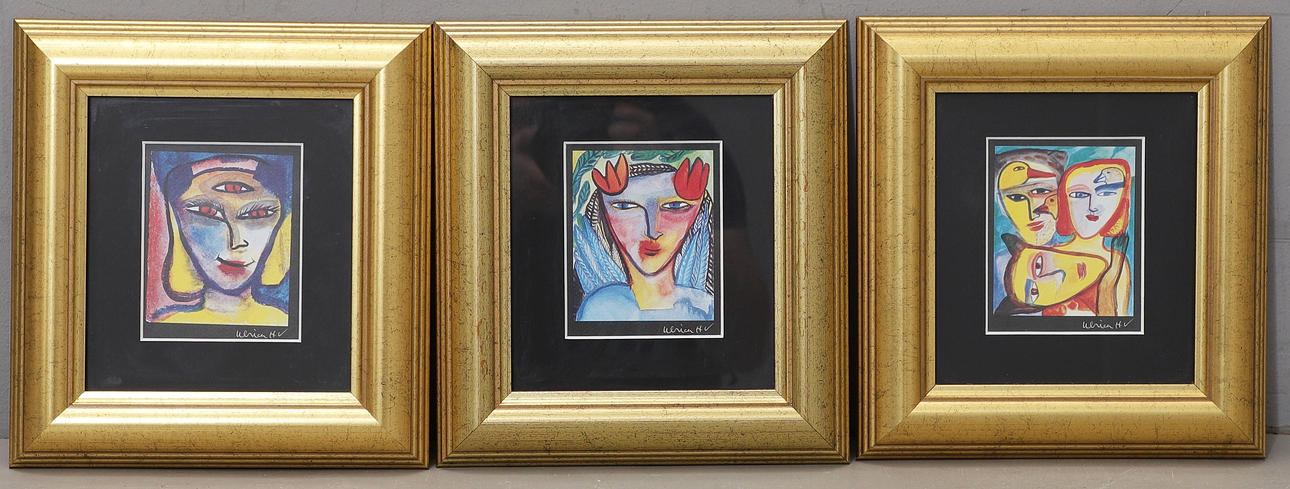 ULRICA HYDMAN-VALLIEN. Print, 3 pcs.