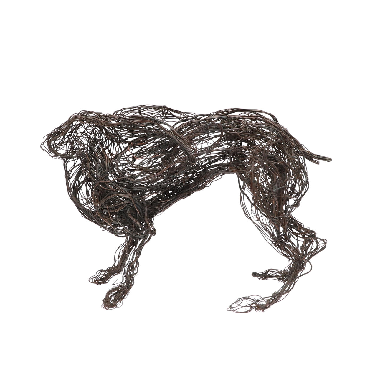 SOPHIE RYDER (B 1963). WIRE SCULPTURE OF A HARE.