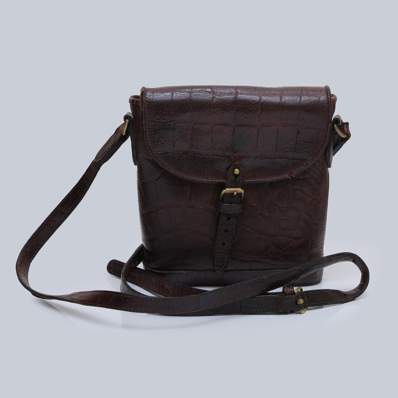 MULBERRY, VÄSKA, BRUNT LÄDER, ENGLAND.