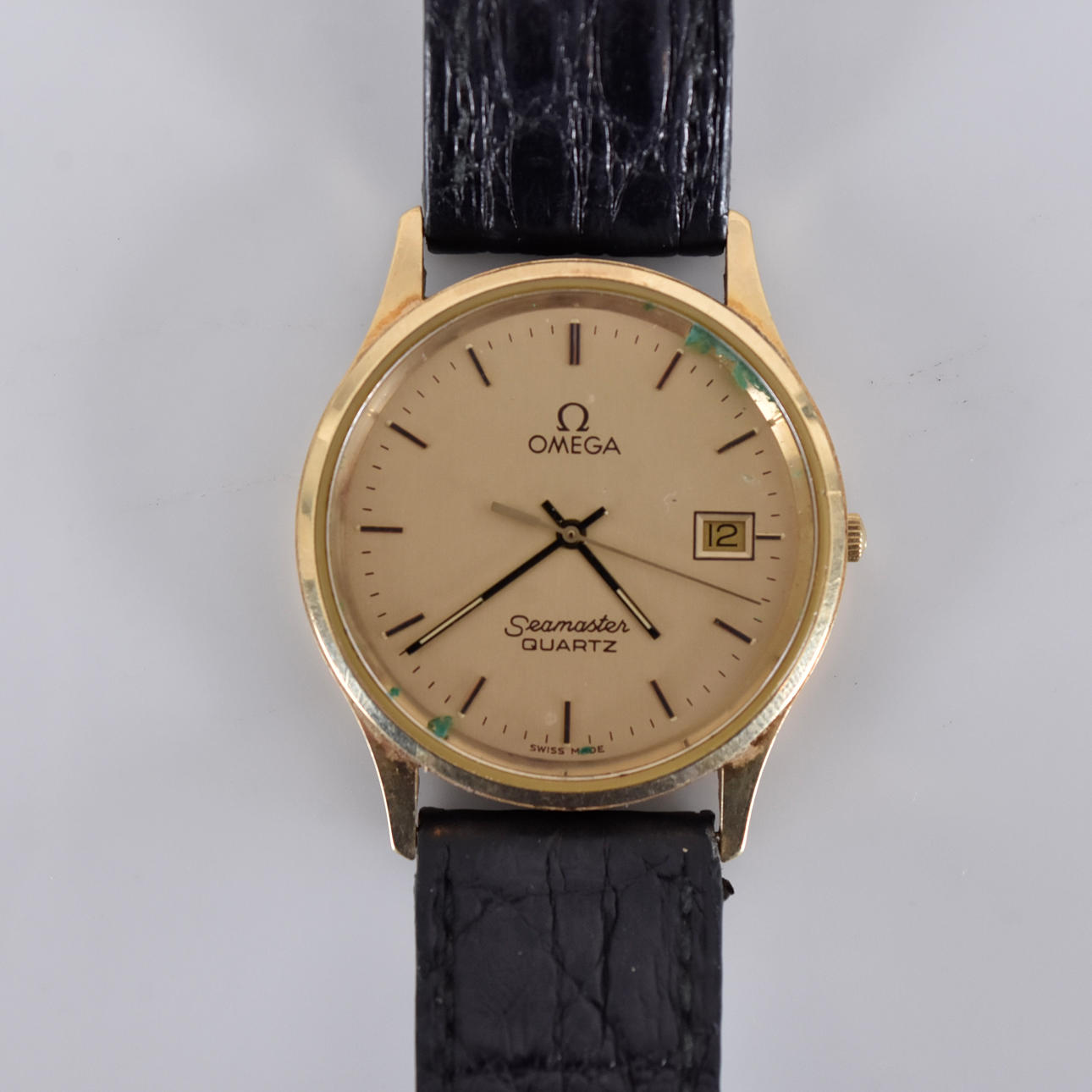 HERRARMBANDSUR, Omega Seamaster, 14K.