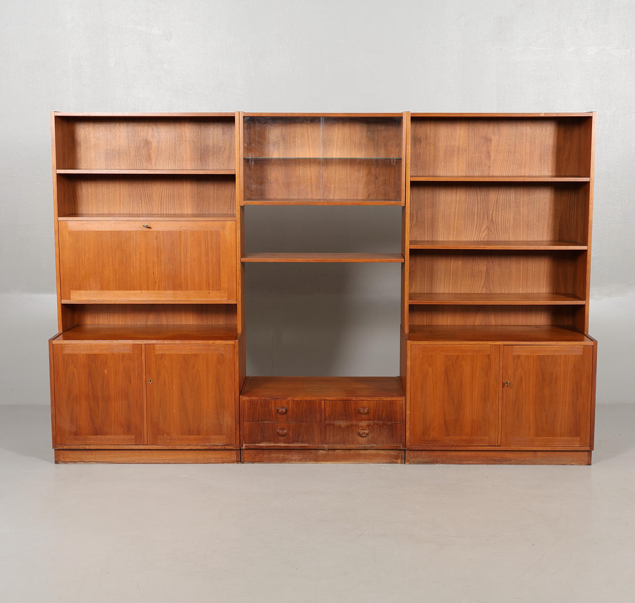 TEAK BOOKCASE.