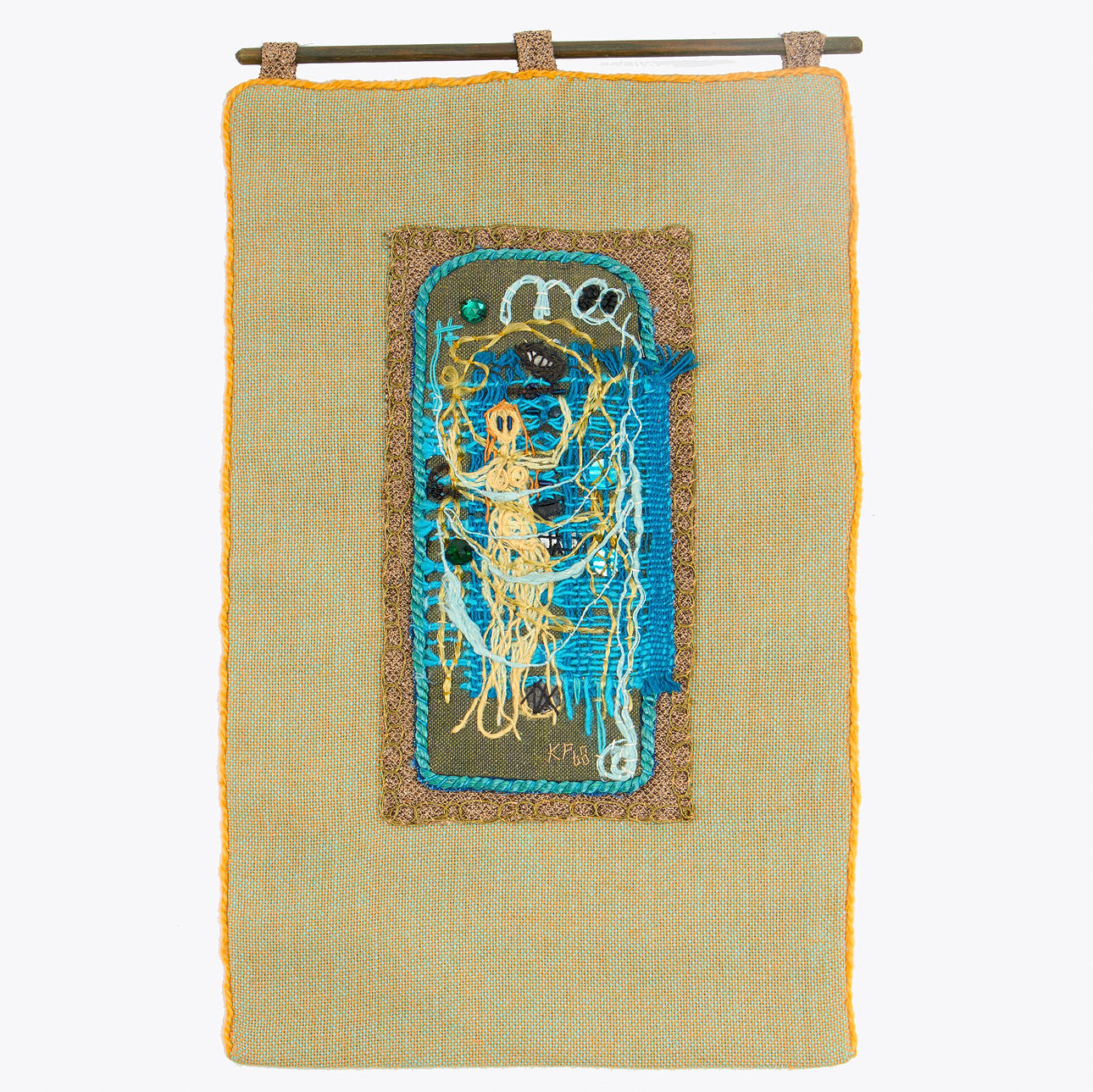 KERSTIN PERSSON textile “Huldran” signed and dated 68.