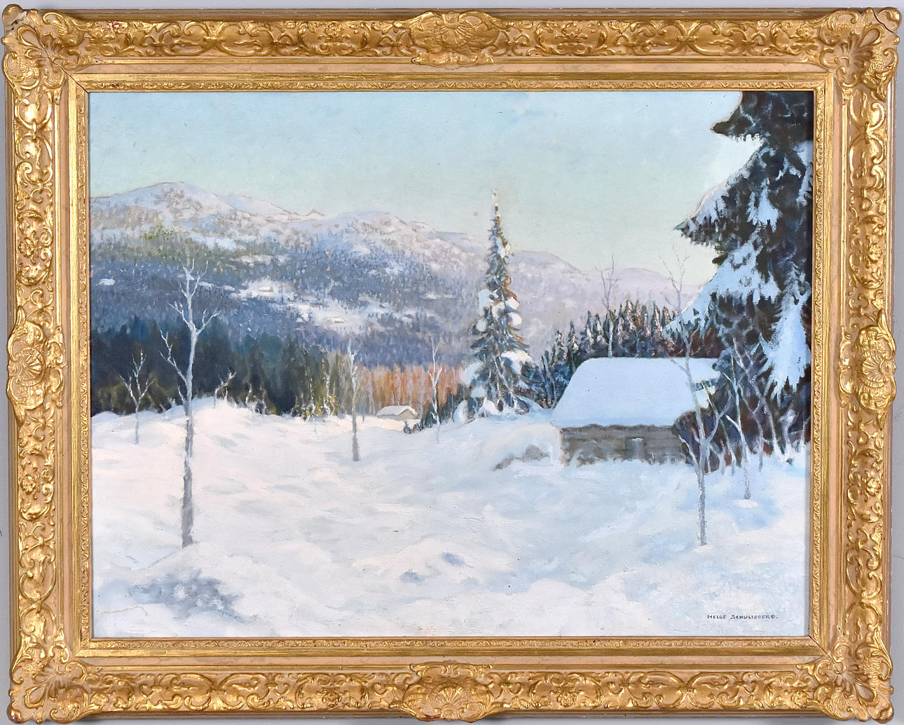 HELGE SCHULTZBERG. Oil on canvas.