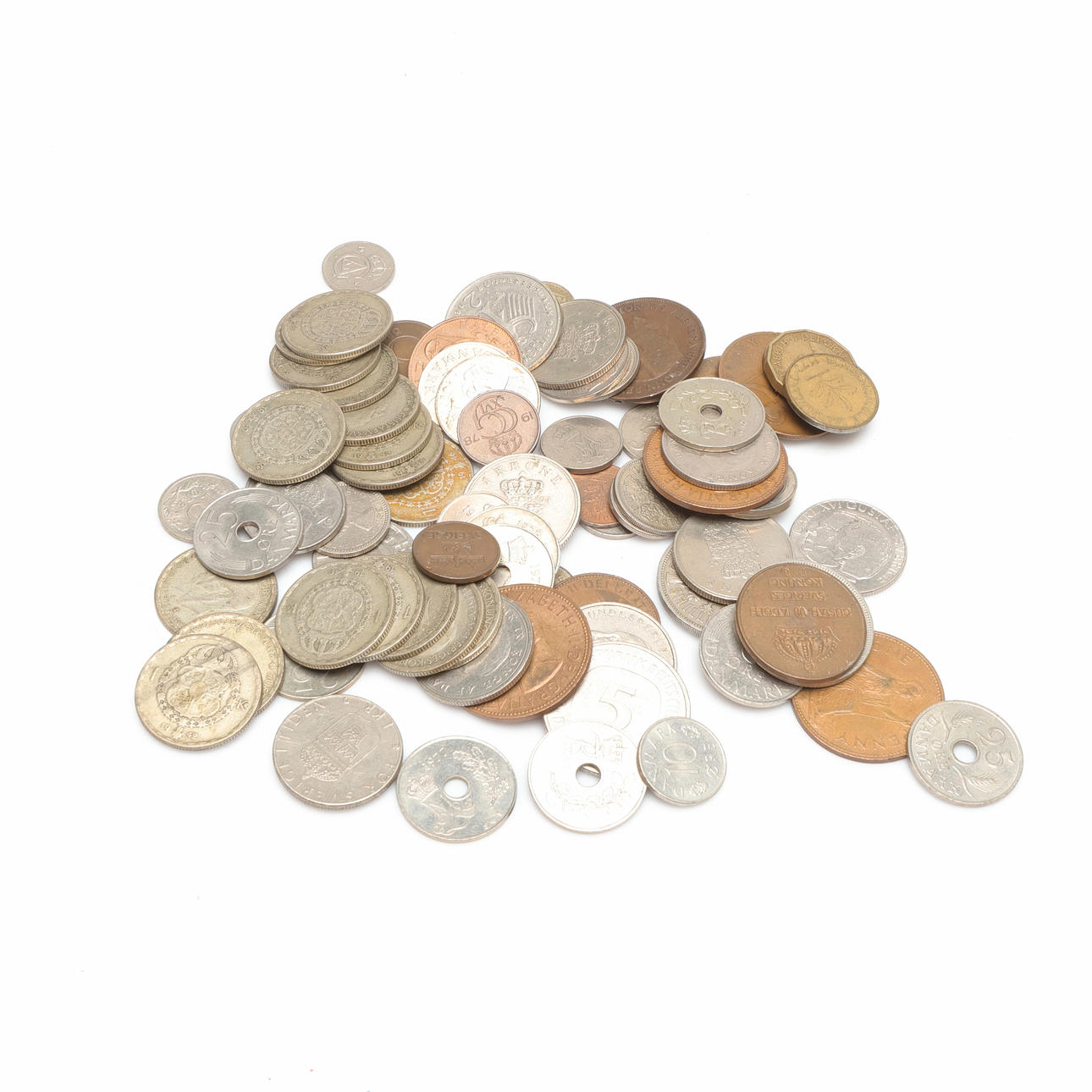 COINS, incl. 17 pcs, 1 krona (40% silver).