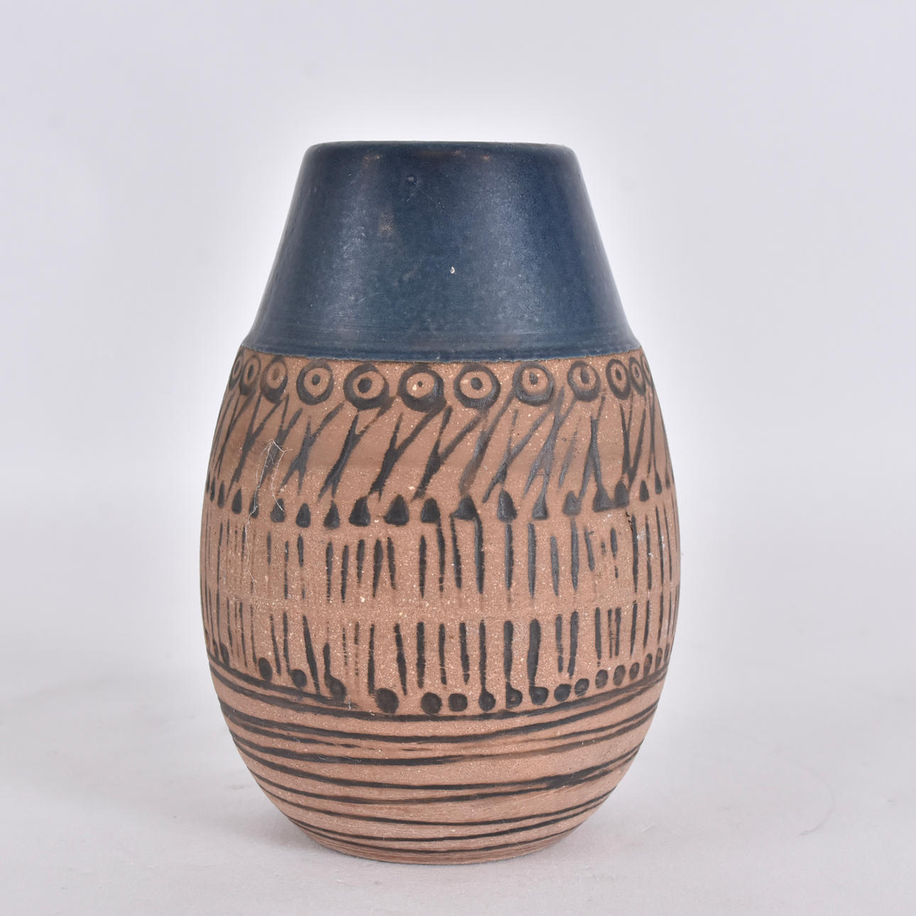 LISA LARSON. vase, partly glazed stoneware, “Granada”.