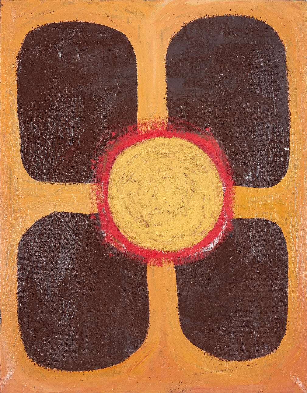 MARKKU RANTALA. “Auringon Siemen”, composition, oil on canvas, monogram ...