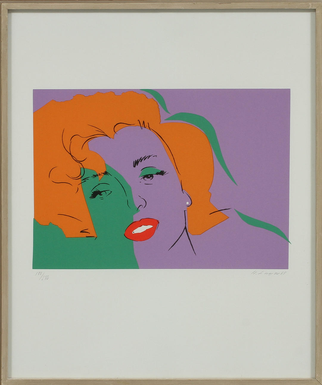 OIDENTIFIERAD KONSTNÄR, Marilyn Monroe, litografi, sign o numrerad 188/250.