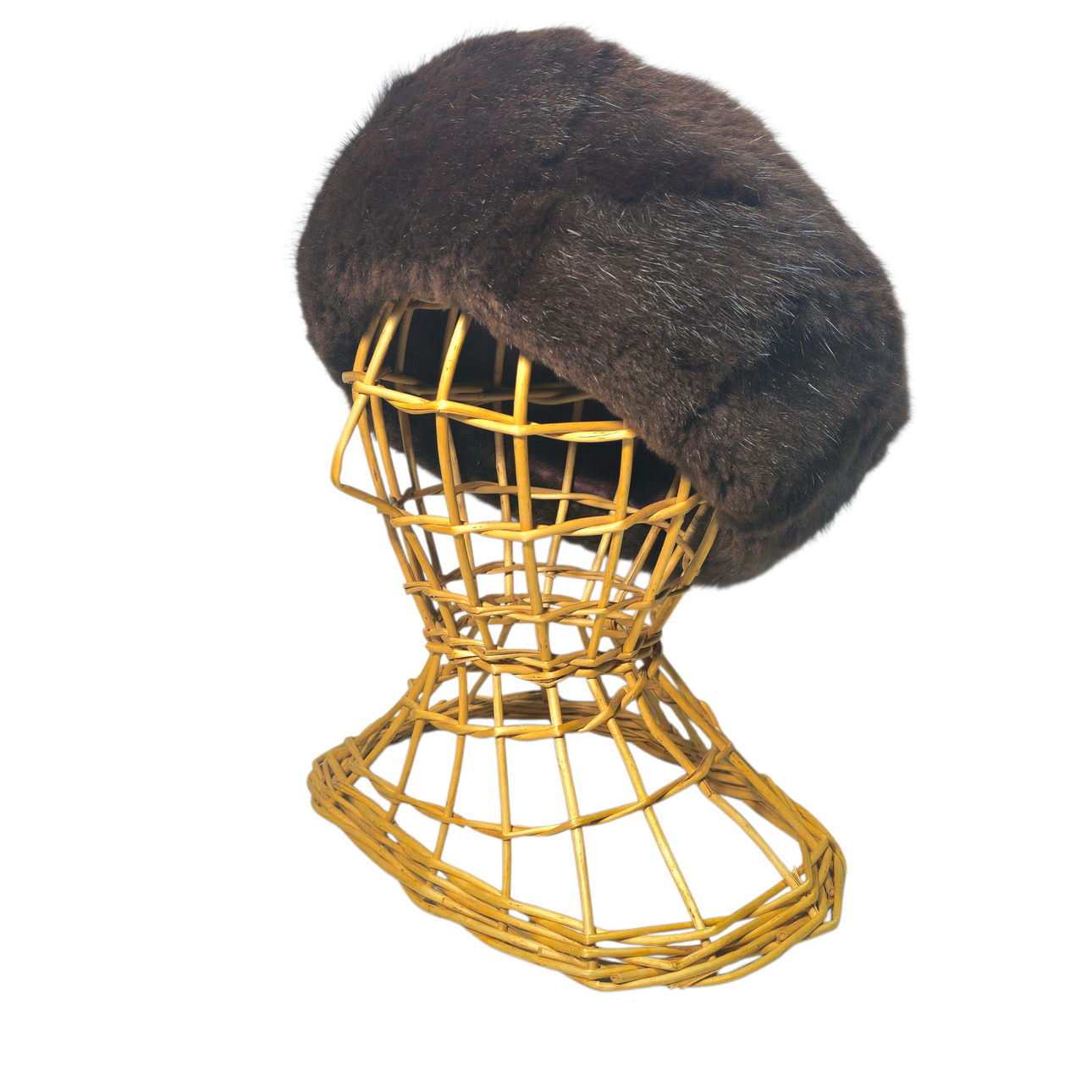 Shaved mink hat. Russian manufacturing.