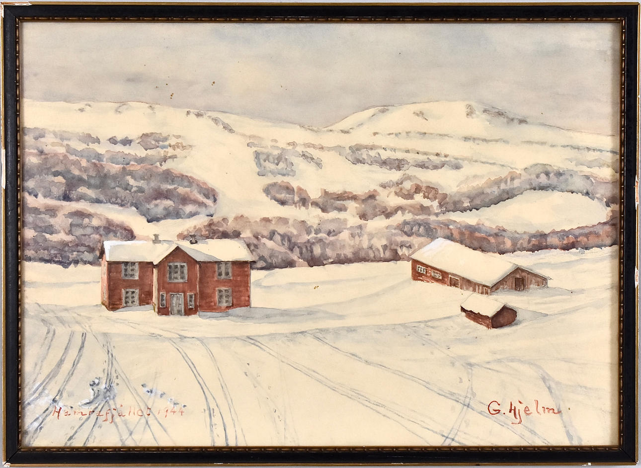 OIDENTIFIERAD KONSTNÄR. Watercolor.