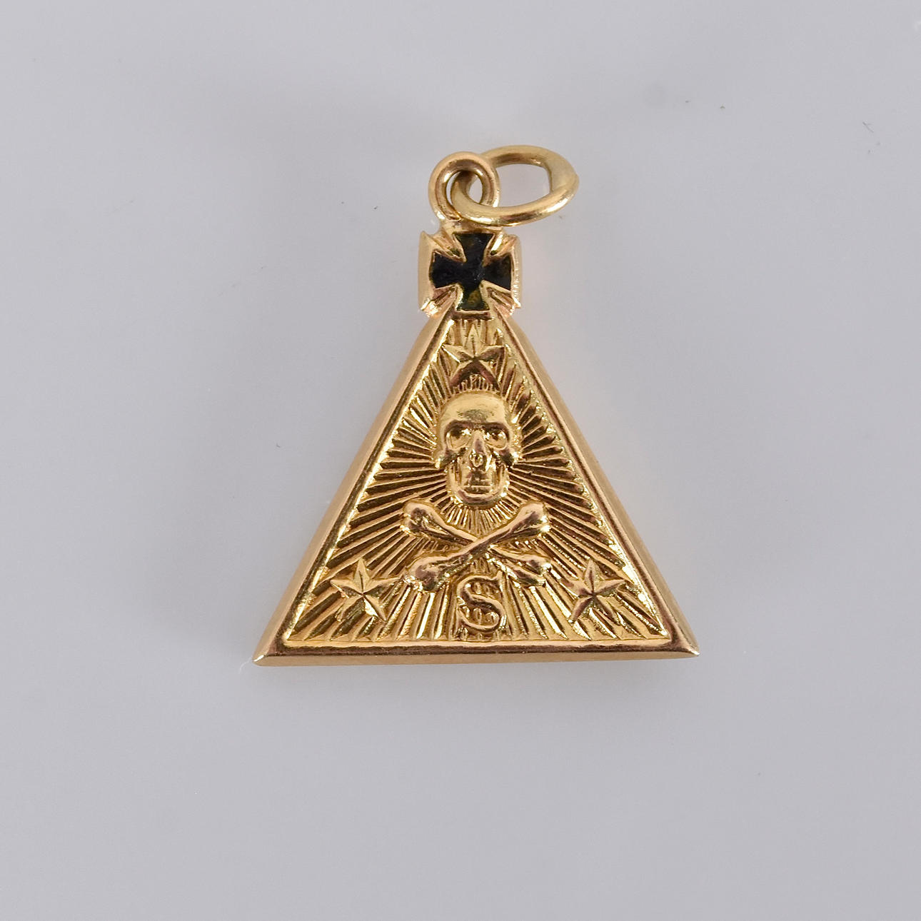MASONIC PENDANT, 14K.