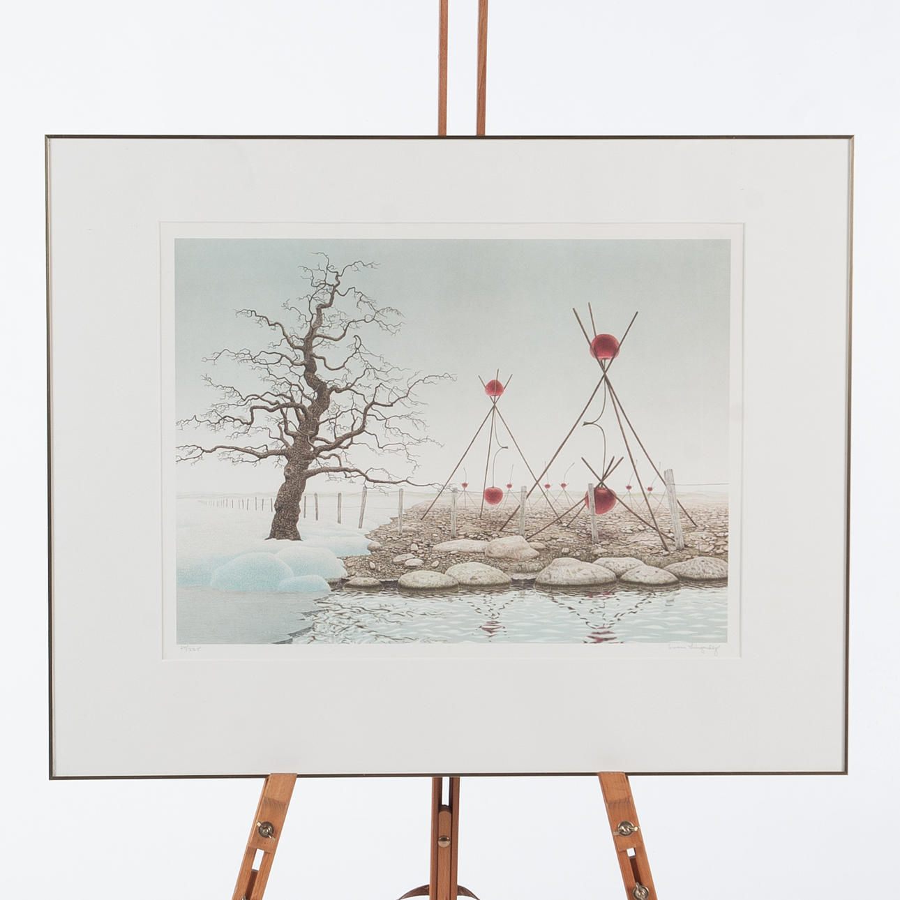 SVEN  LINGARDSZ. Lithograph in colours, signed and numbered.