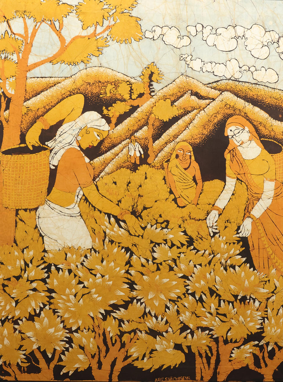 ERIC SURIYASENA. Batik print, signed.