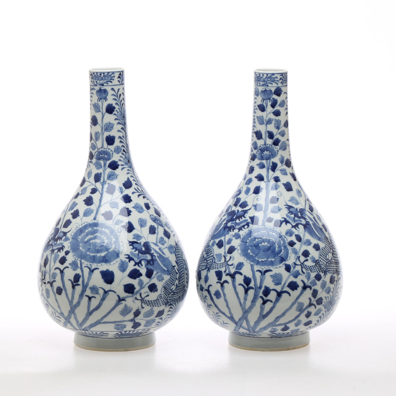 VASER, 1 par, porslin, Kina.