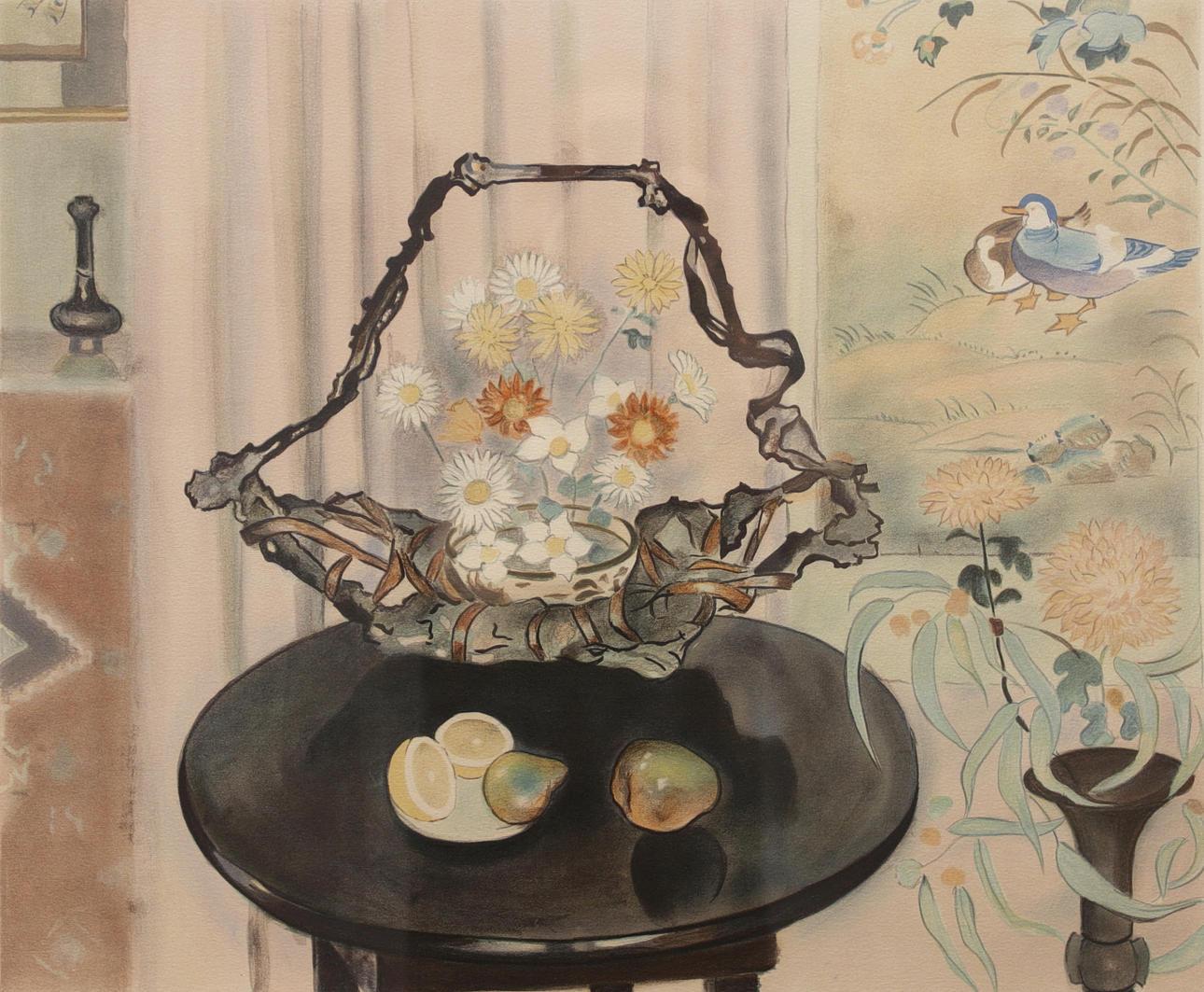 EINAR JOLIN. Still life, lithograph, signed, numbered 53/375.