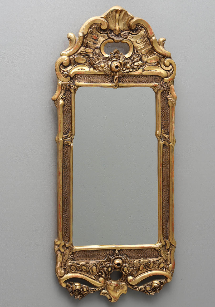 A gilded rococo style mirror, Ab Nybrofabriken.