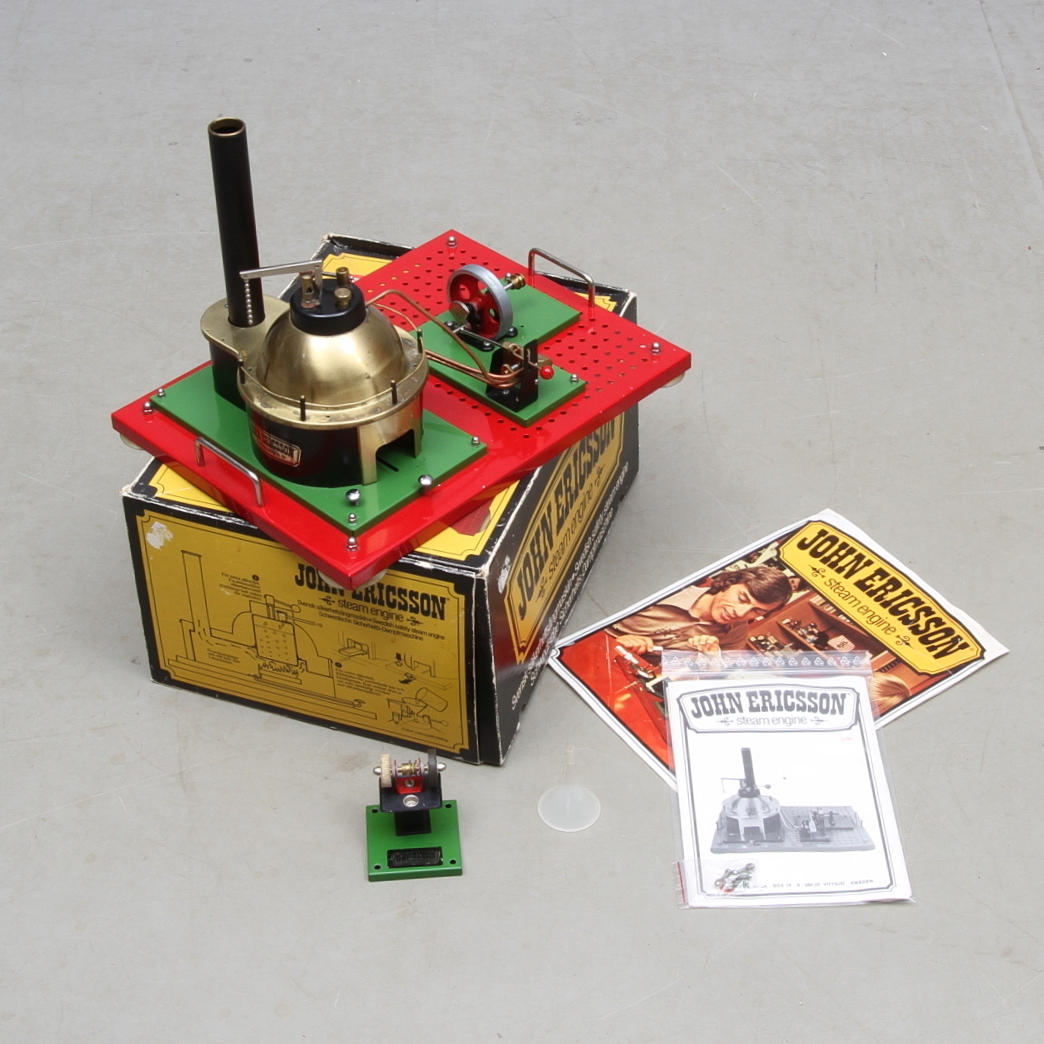 ÅNGMASKIN, John Ericsson, Alga, i originalkartong.