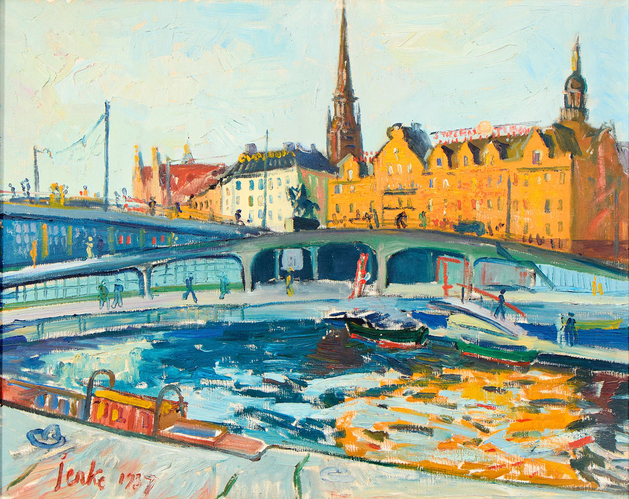 ERIK JERKEN. Slusssen Stockholm.