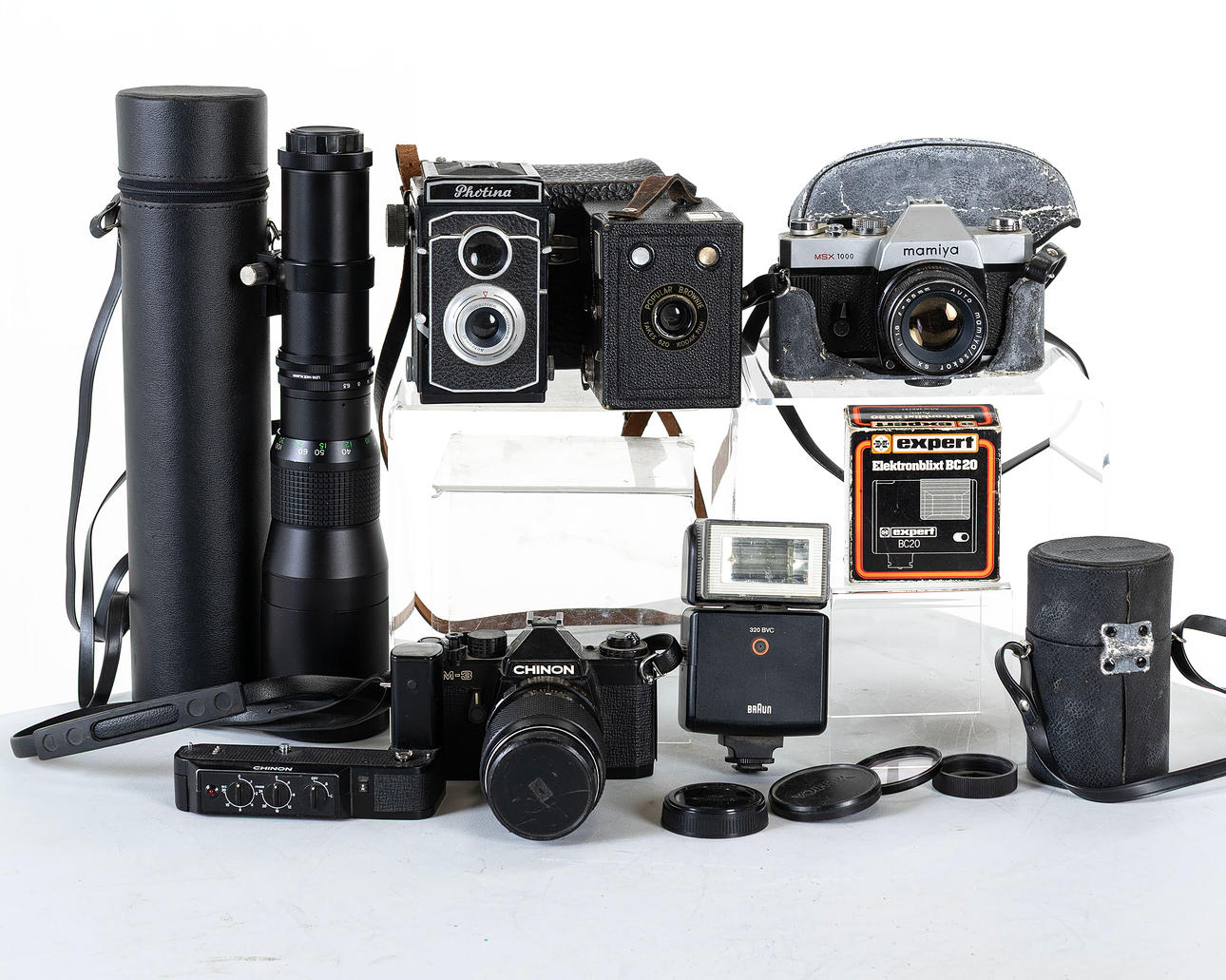 CAMERA PARTY, including Chinon, Mamiya and others.