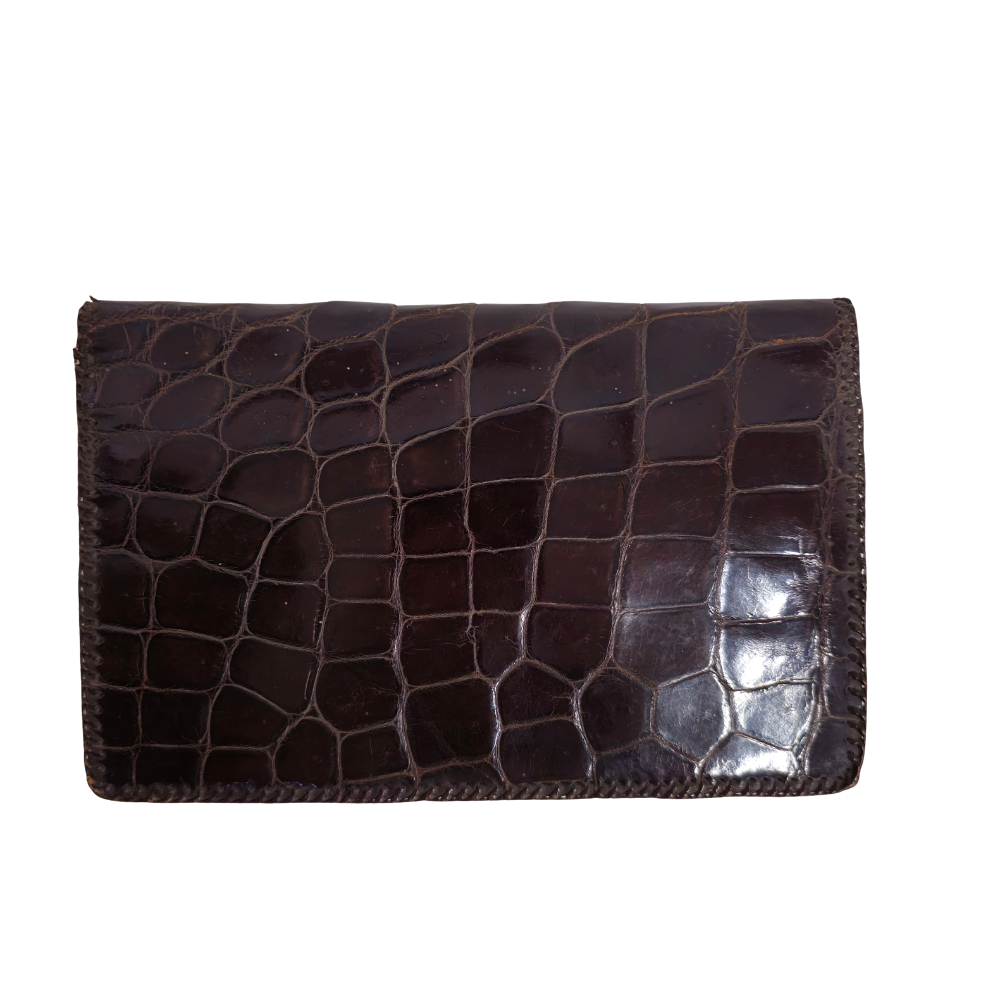 REPTILE LEATHER HANDBAG.