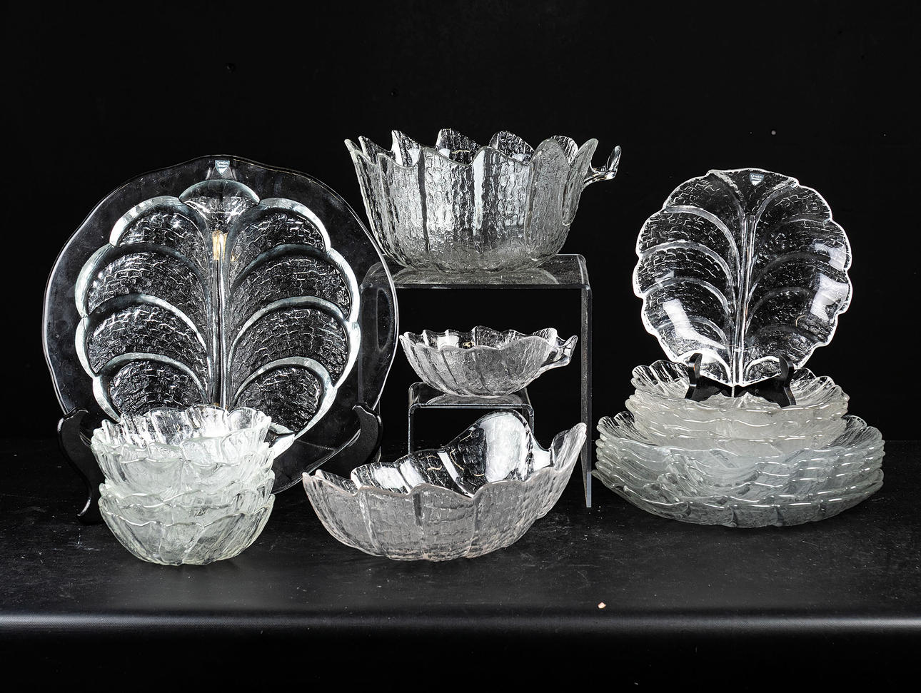 LARS HELLSTEN. Tableware parts, 21st, “Eden”, Orrefors.