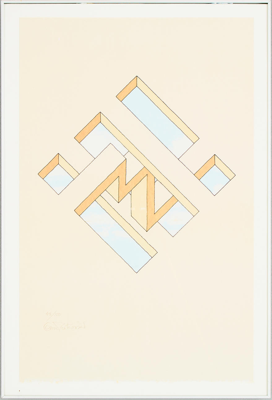 OSCAR REUTERSVÄRD. Impossible figure.