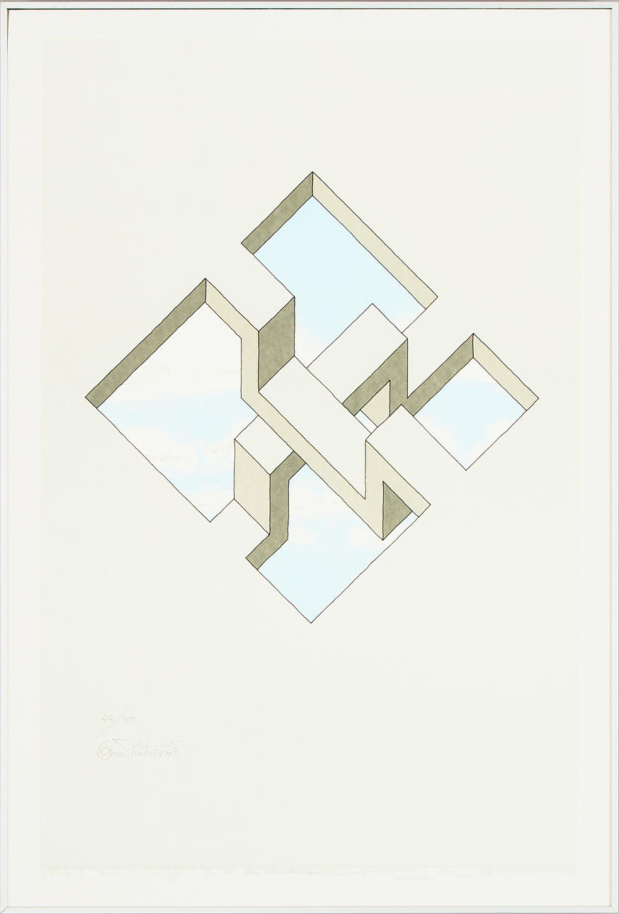 OSCAR REUTERSVÄRD. Impossible figure.