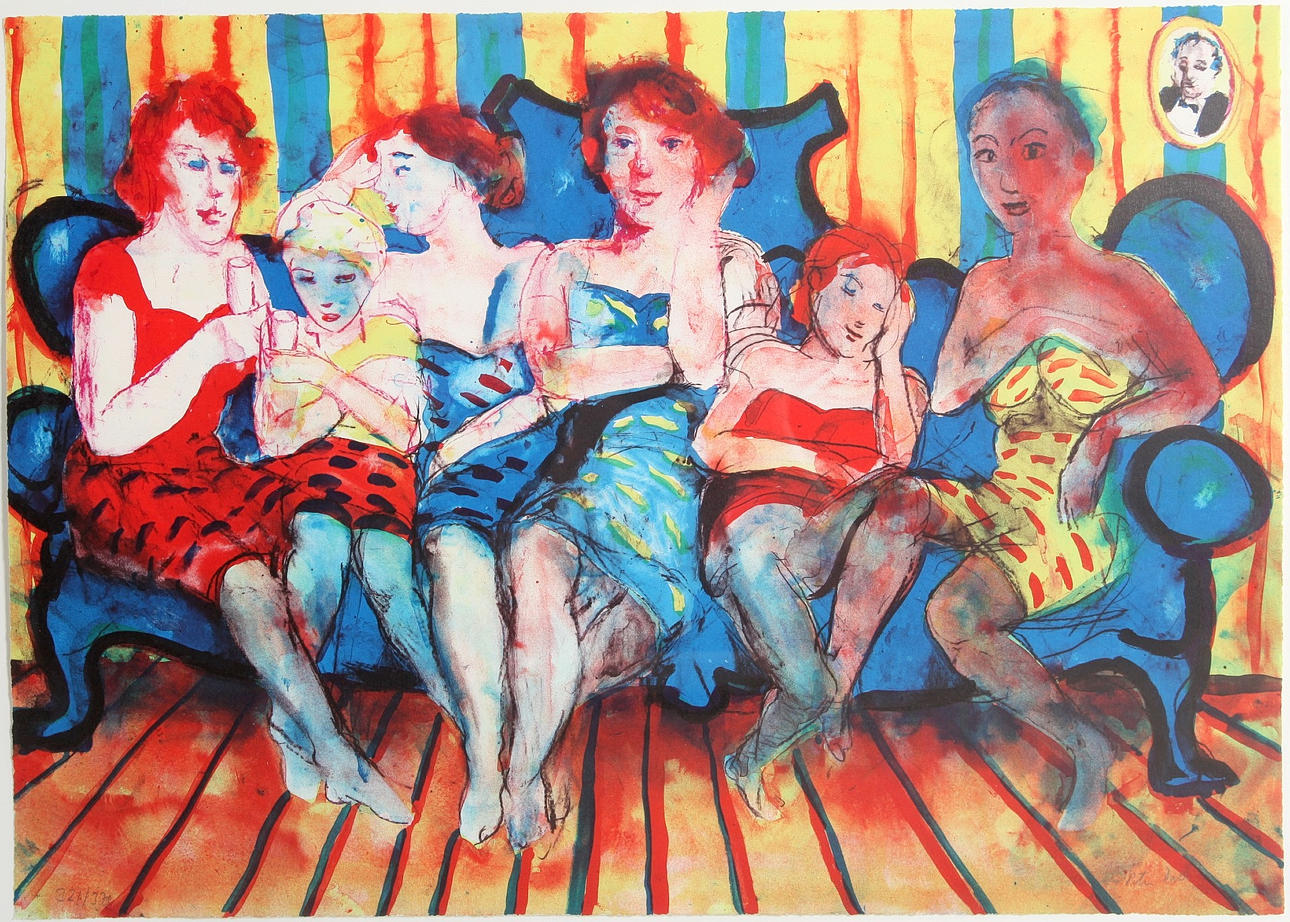 PETER DAHL. 1934-2019. Lithograph in colours, numbered and signed.