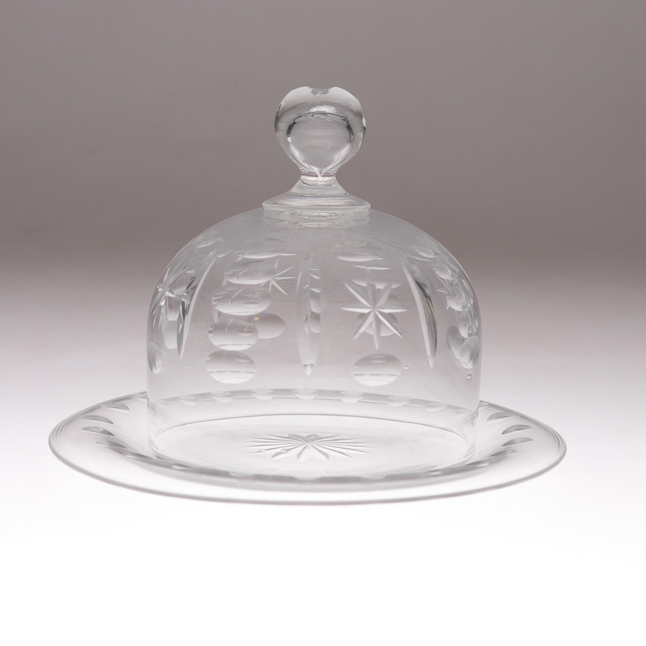 OSTKUPA, 2 delar, glas, 1900-tal.