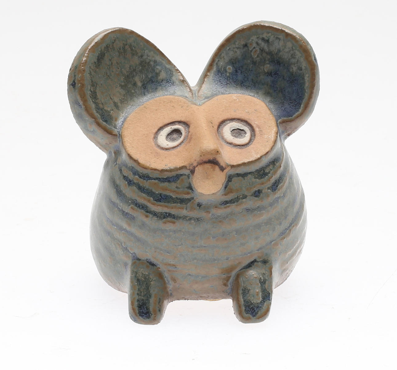 LISA LARSON. Figur, stengods, "Spökmus" ur serien "Menageri", Gustavsberg.
