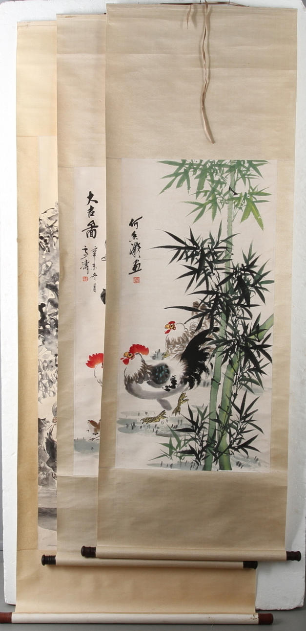 RULLMÅLNINGAR, blandteknik, Kina.