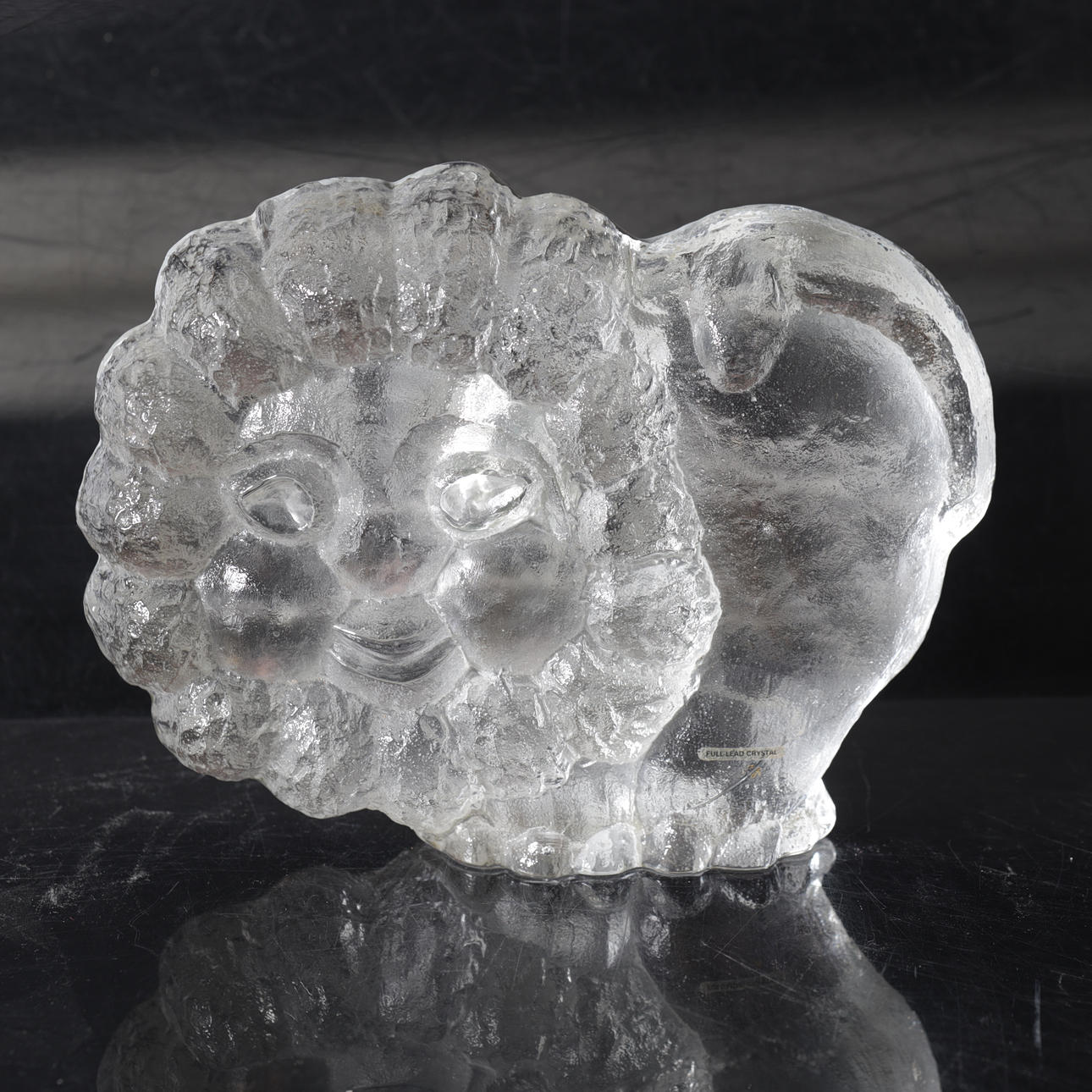 LARS HELLSTEN. Väggskulptur, glas, Skruf, 1900-tal.