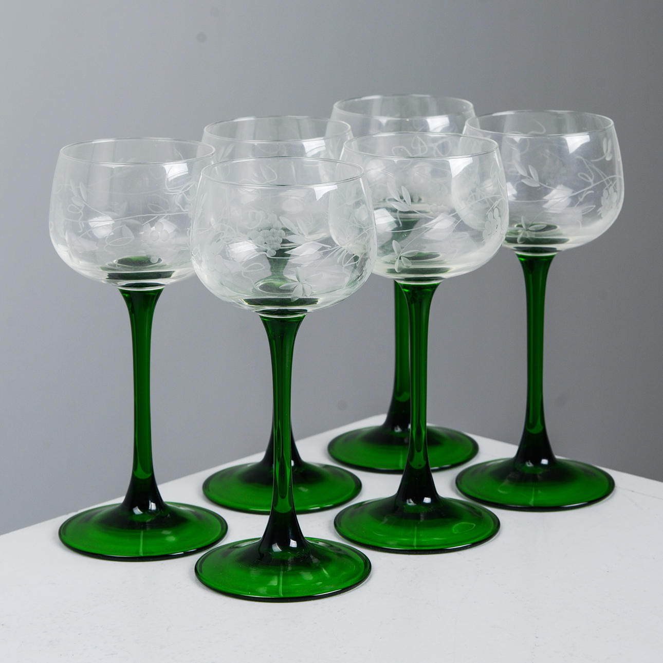 VITVINSGLAS, 6 st, 1900-talets andra del.