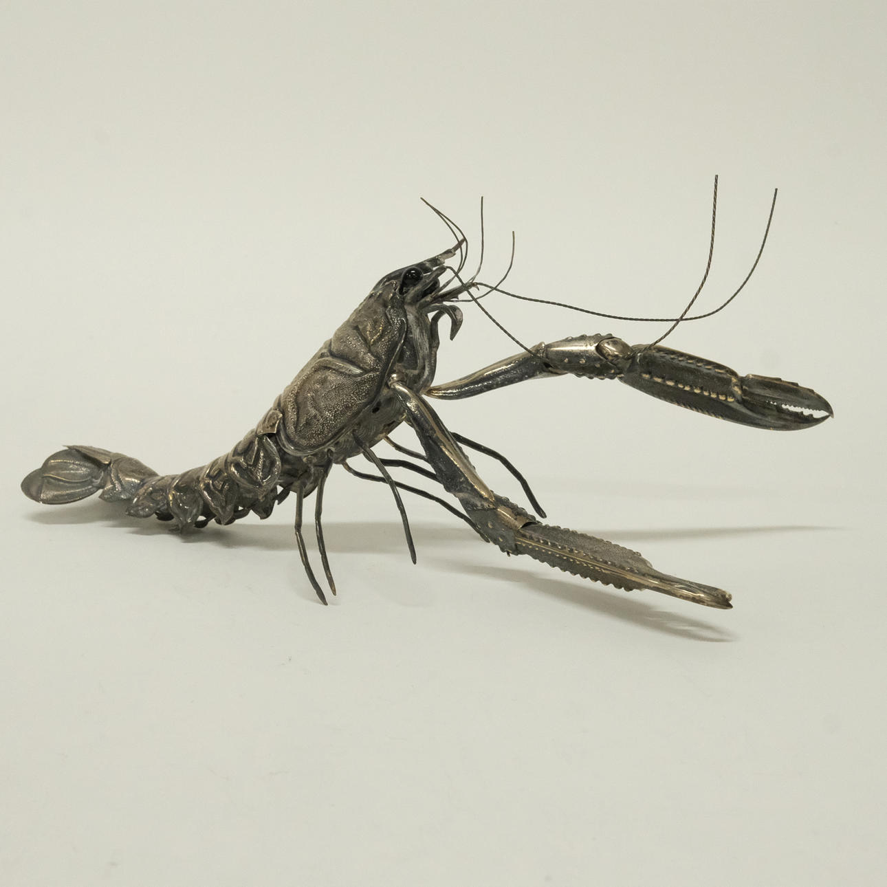 TABLE DECORATION, CRAYFISH, SILVER, BARCELONA, SPAIN.