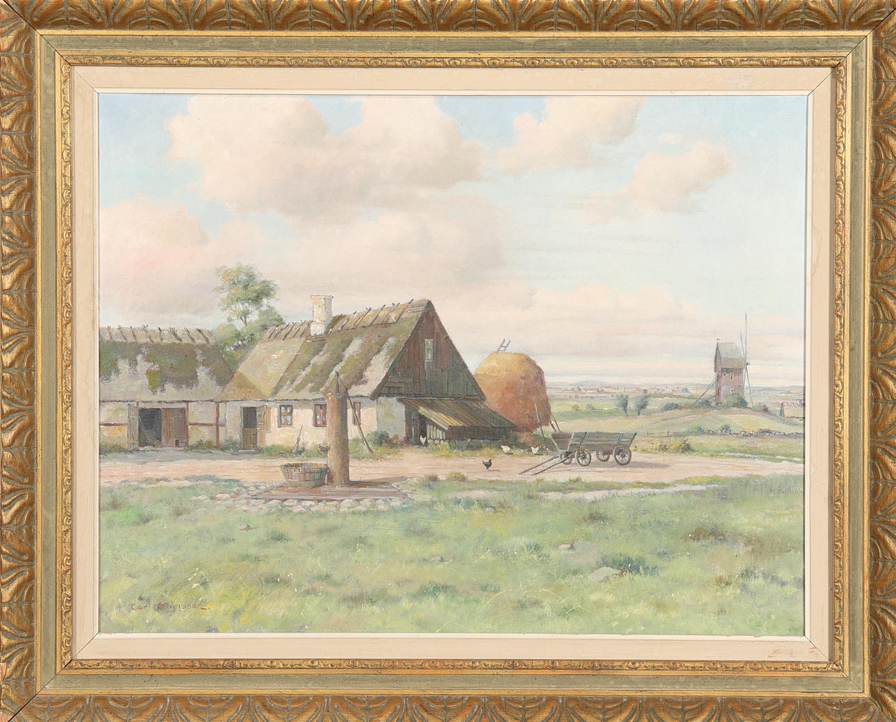 CARL MÅNSSON. OIL ON CANVAS, signed.