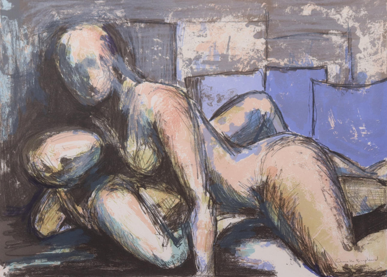 ANETTE ENGLUND. lithography, “Pope”.