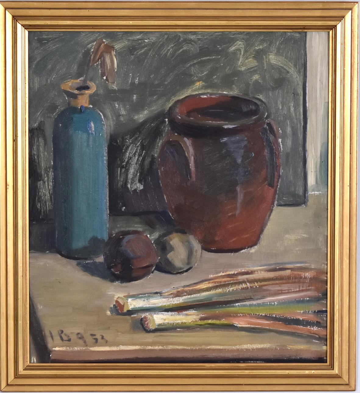 IWAN BROBERG. Olja på pannå.